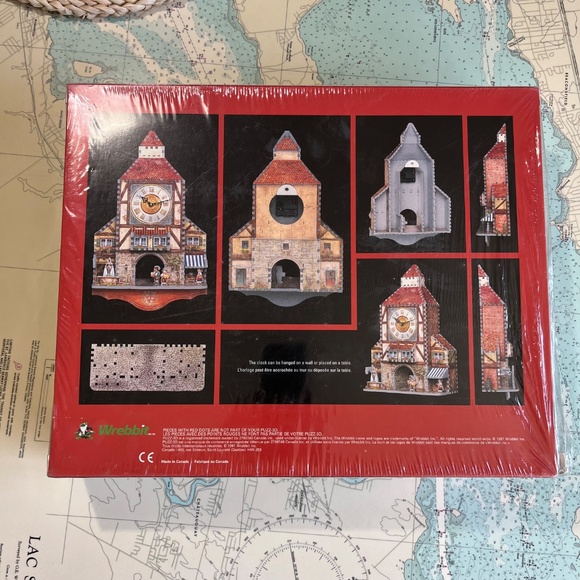 Vintage 1997 Puzz 3D Bavarian Clock Puzzle NIB - Picture 6 of 6